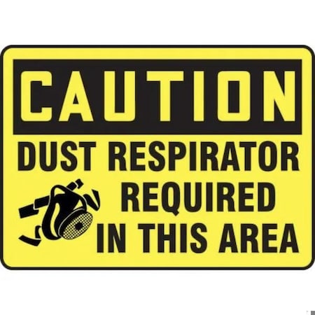 Accuform OSHA CAUTION SAFETY SIGN DUST MPPE749XT MPPE749XT